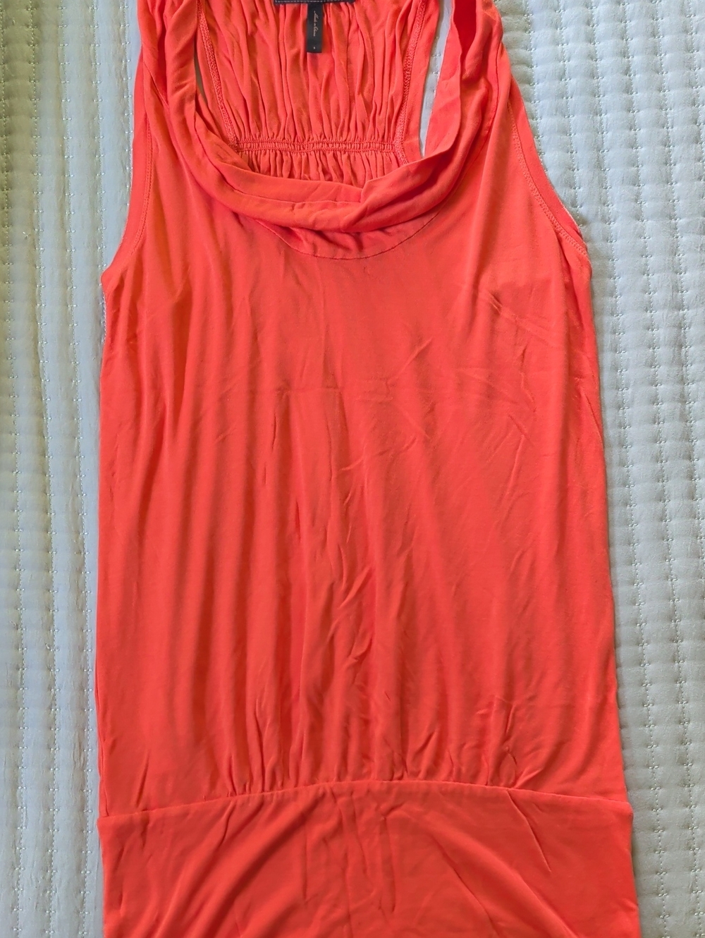 BCBGMaxAzria Coral Cowl-Neck Tank